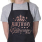 Birthday Entourage Ladies Apron Birthday Gift Funny Baking Apron In Rose Gold Design
