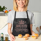 Birthday Entourage Ladies Apron Birthday Gift Funny Baking Apron In Rose Gold Design