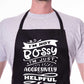 I'm Not Bossy Just Aggresively Helpful Apron Funny Birthday Gift Cooking Baking