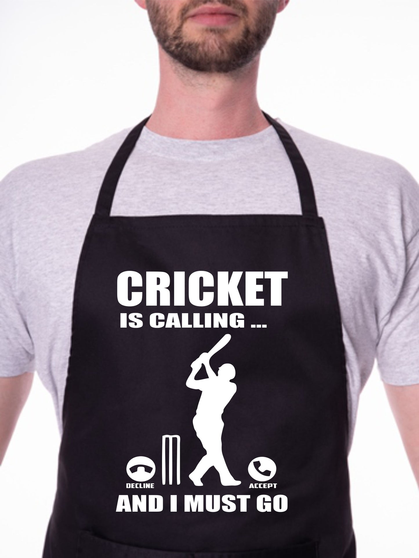 Cricket is Calling  Apron Funny Father's Day Birthday Gift Cooking Baking BBQ