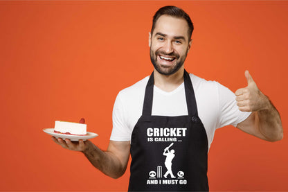 Cricket is Calling  Apron Funny Father's Day Birthday Gift Cooking Baking BBQ
