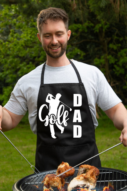 Golf Dad Golfer Apron Funny Birthday Gift Father's Day Cooking Baking BBQ