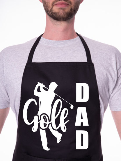 Golf Dad Golfer Apron Funny Birthday Gift Father's Day Cooking Baking BBQ