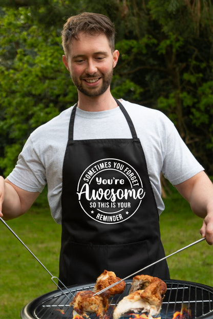 Sometimes You Forget Your Awesome Apron Funny Birthday Gift Cooking Baking BBQ