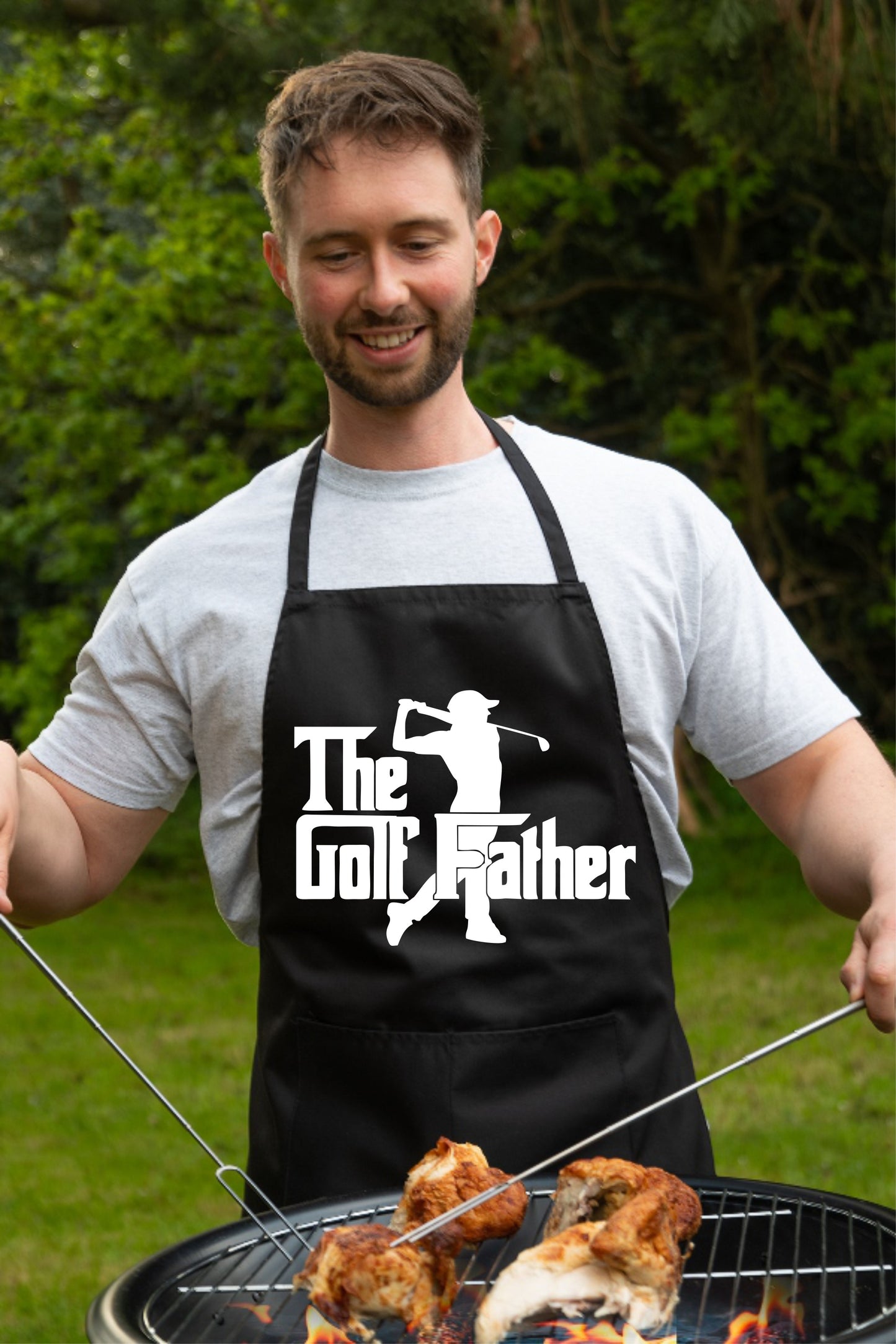 The Golf Father Apron Funny Birthday Gift Father's Day Cooking Baking BBQ