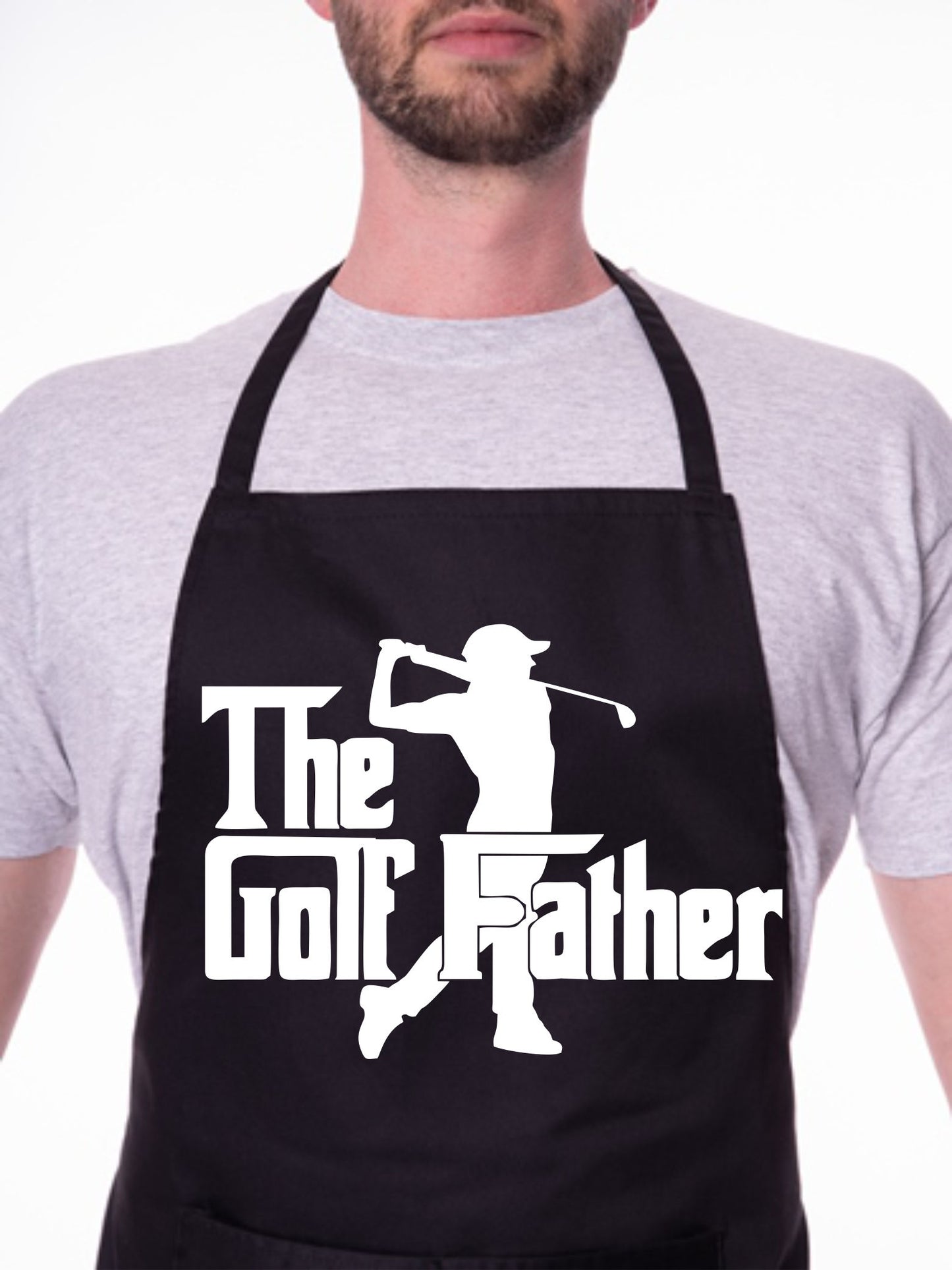 The Golf Father Apron Funny Birthday Gift Father's Day Cooking Baking BBQ