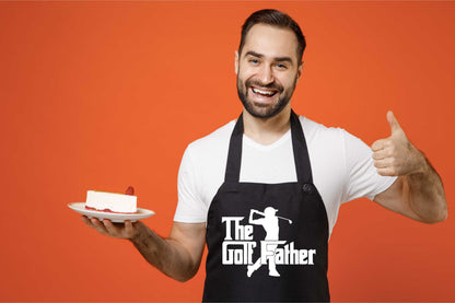 The Golf Father Apron Funny Birthday Gift Father's Day Cooking Baking BBQ
