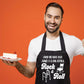 Personalised Apron Rock & Roll Birthday Your Age Here Funny Gift