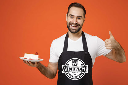 Personalised Apron Vintage Perfection Birthday Your Age Here Funny Gift