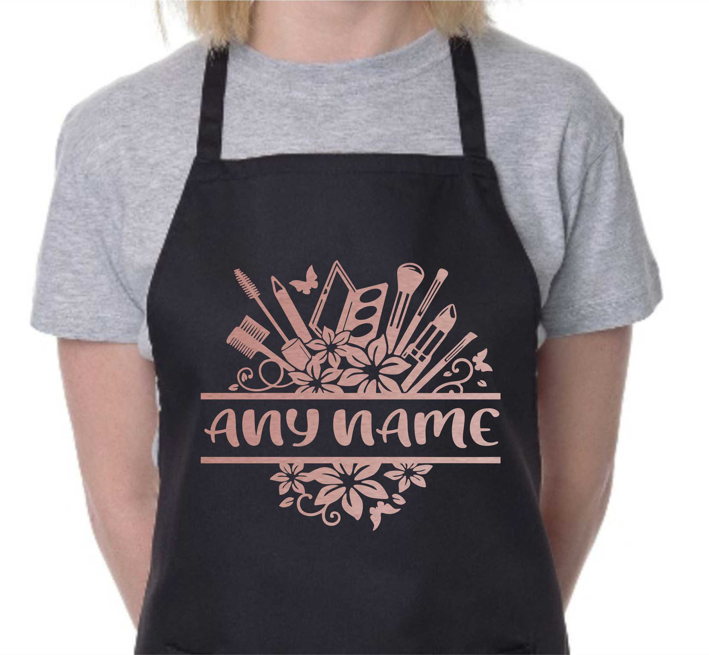 Personalised Apron Beauty Make Up Salon Your Name Here Cooking Birthday