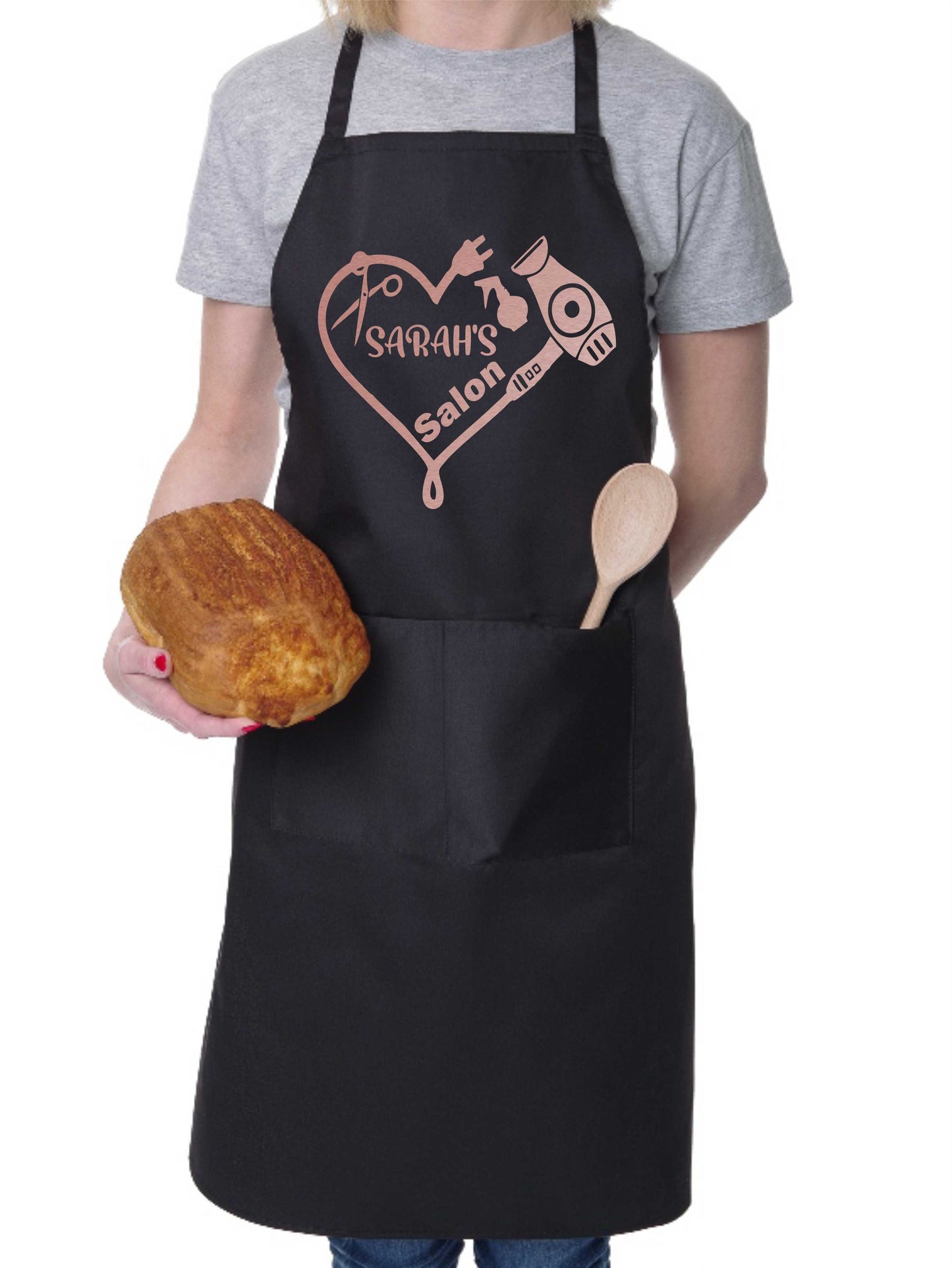 Personalised Apron Hairdresser Beauty Salon Your Name Here Work Gift