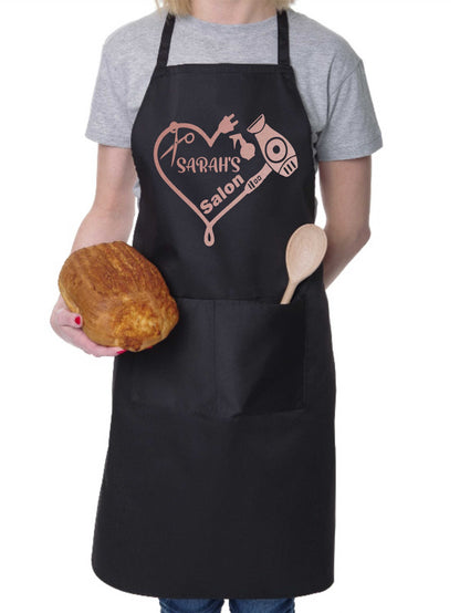 Personalised Apron Hairdresser Beauty Salon Your Name Here Work Gift