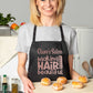 Personalised Apron Making Hair Beautiful Hairdresser Your Name Here Work Gift