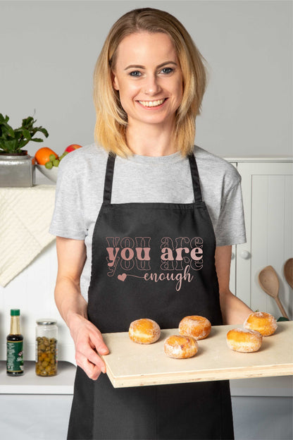 You Are Enough Apron Mental Health Awareness Birthday Gift Cooking Baking BBQ