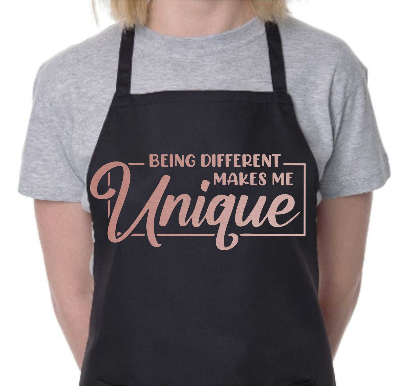 Being Different Makes Me Unique Apron Funny Mental Health Gift Cooking Baking