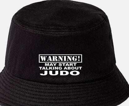 Warning May Talk About Judo Bucket Hat Martial Arts Gift for Men & Ladies
