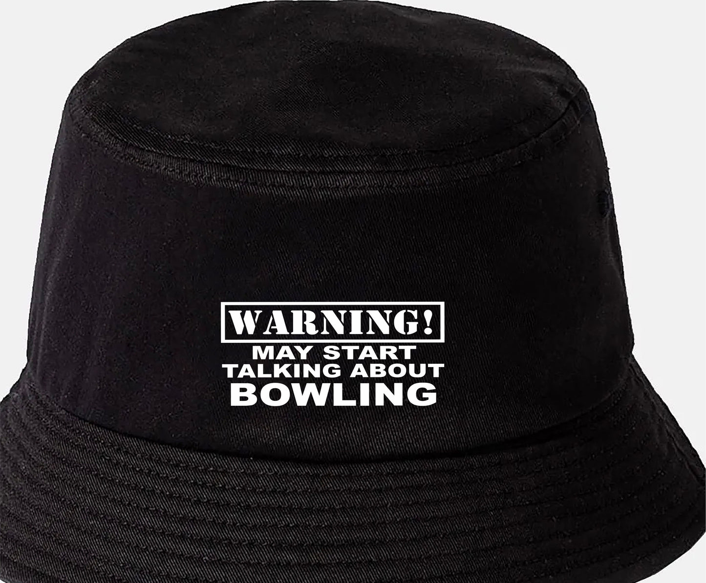 Warning May Talk About Bowling Bucket Hat Gift for Men & Ladies