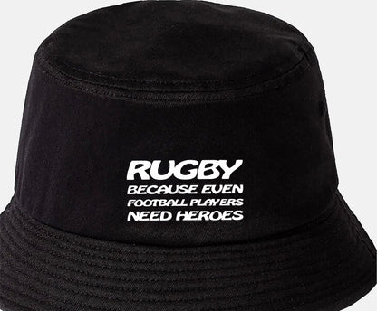 Rugby Footballers Need Heroes Bucket Hat Rugby Love Men & Ladies