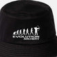 Evolution of Archery Bucket Hat Hobbies Sport Birthday Gift For Men & Ladies