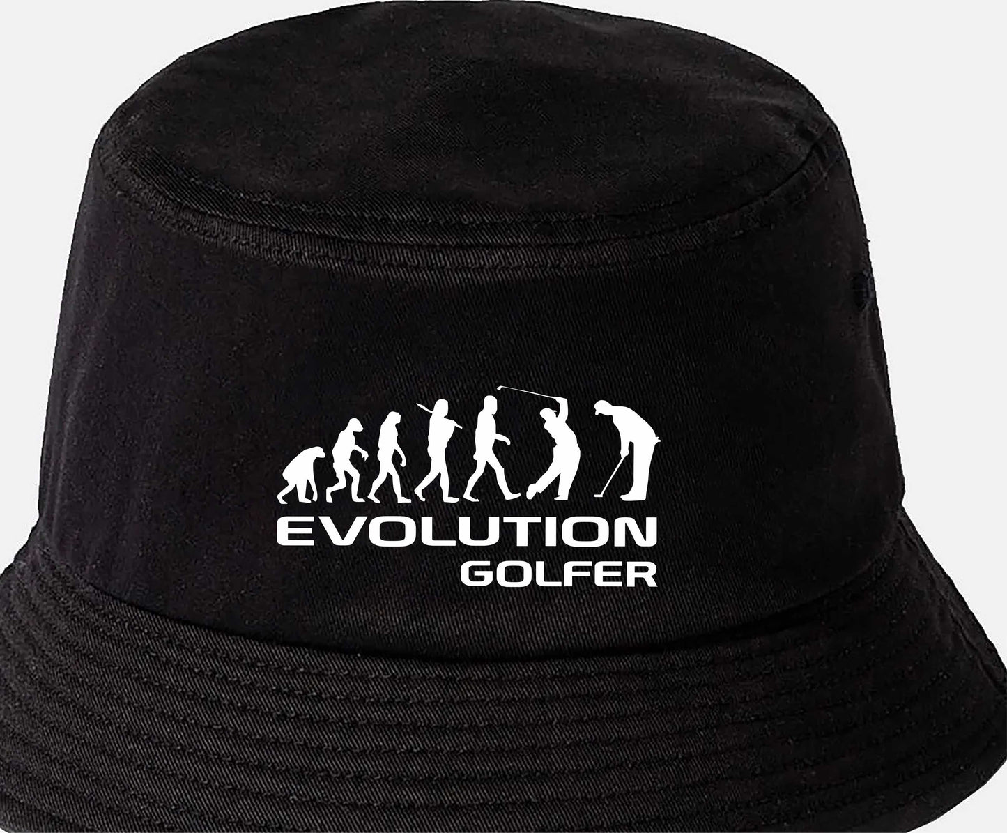 Evolution Of Golf Bucket Hat Golfers Birthday Gift For Men & Ladies