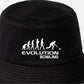 Evolution Of Bowling Bucket Hat Crown Green Birthday Gift For Men & Ladies