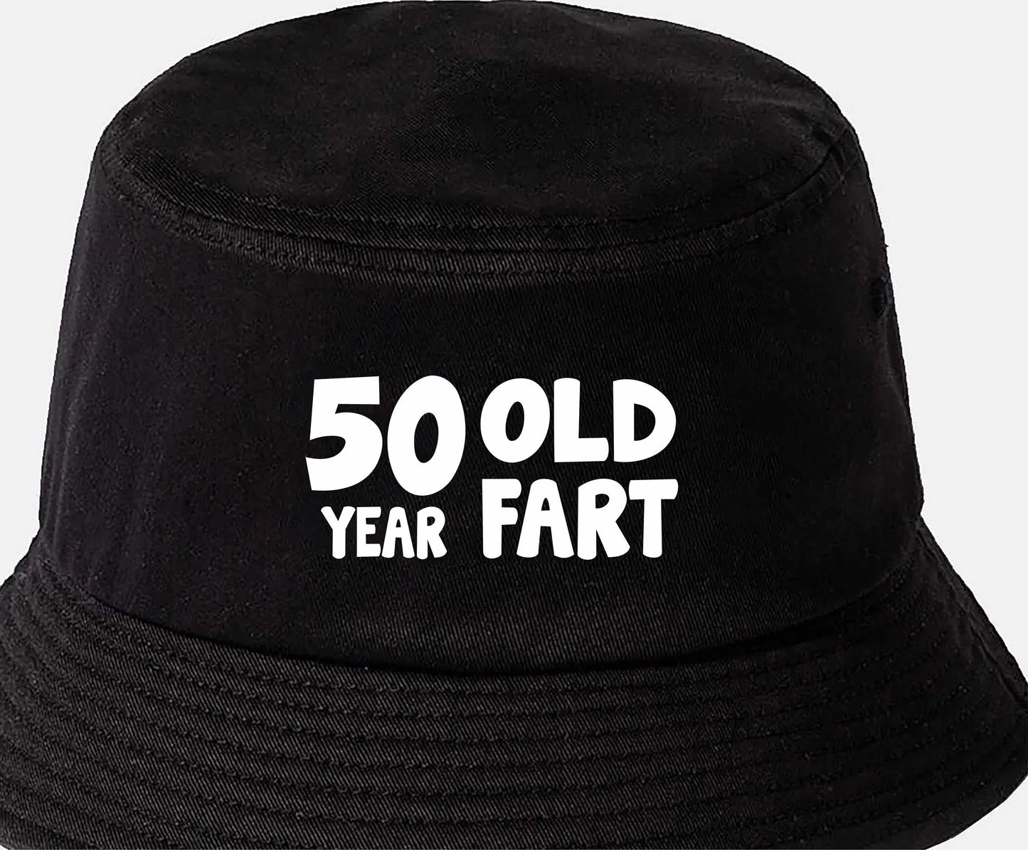 50 Year Old Fart Bucket Hat 50th Birthday Gift For Men & Ladies