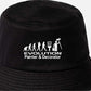 Evolution Of Painter & Decorator Bucket Hat Work Related Gift For Men & Ladies