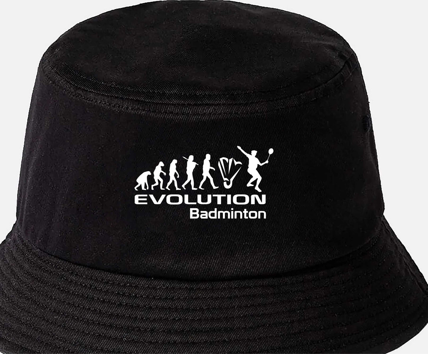 Evolution Of Badminton Bucket Hat Sports Racket Gift For Men & Ladies