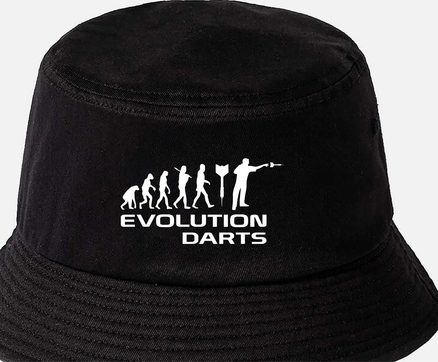 Evolution Of Darts Bucket Hat Sports Hobbies Gift For Men & Ladies