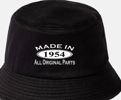 Made in 1954 70th Birthday Bucket Hat Age 70 Gift For Men & Ladies