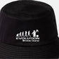 Evolution of Window Cleaner Bucket Hat Funny Birthday Gift Men & Ladies