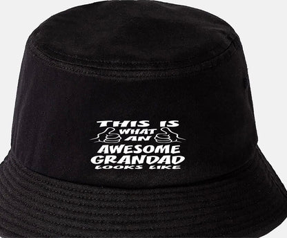 This is What Awesome Grandad Looks Like Bucket Hat Birthday Gift for Men