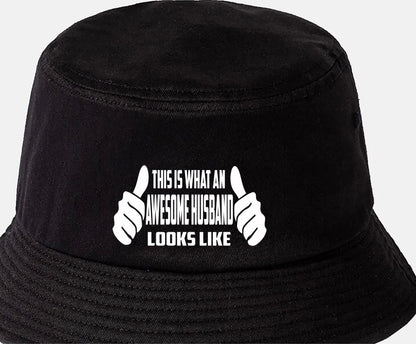 This is What Awesome Husband Looks Like Bucket Hat Birthday Gift Men