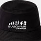 Evolution of A Gamer Bucket Hat Birthday Gift Great for Men & Women