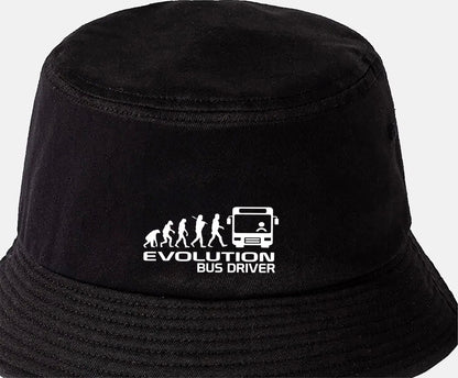 Evolution of Bus Driver Bucket Hat Birthday Gift Great for Men & Ladies