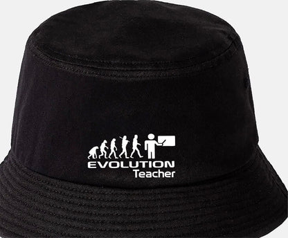 Evolution of A Teacher Bucket Hat Birthday Gift Great for Men & Ladies