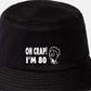 Oh Crap I'm 80 Bucket Hat Funny 80th Birthday Gift for Men