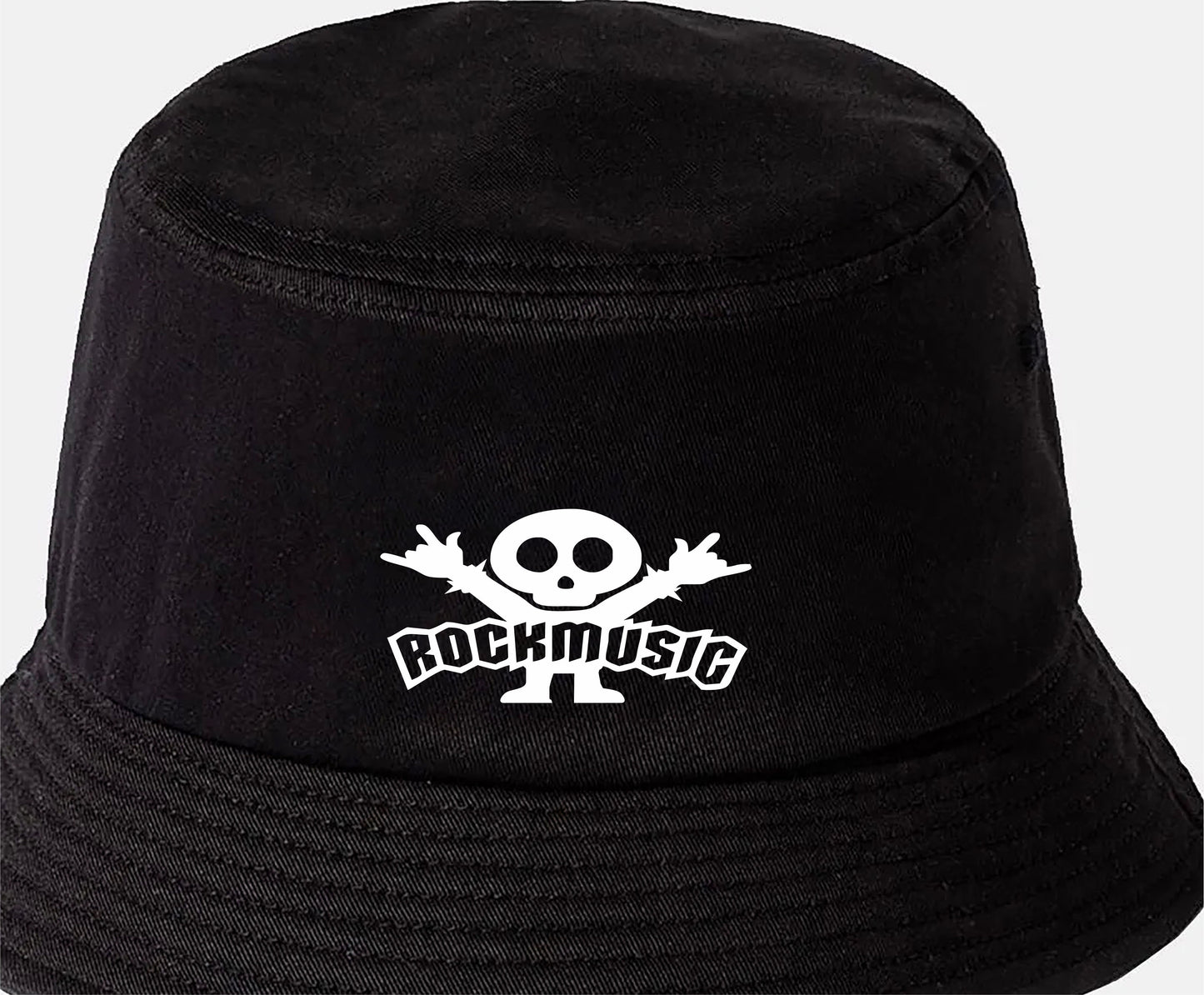 Rock Music Bucket Hat Funny Music Lover Gift for Men & Ladies