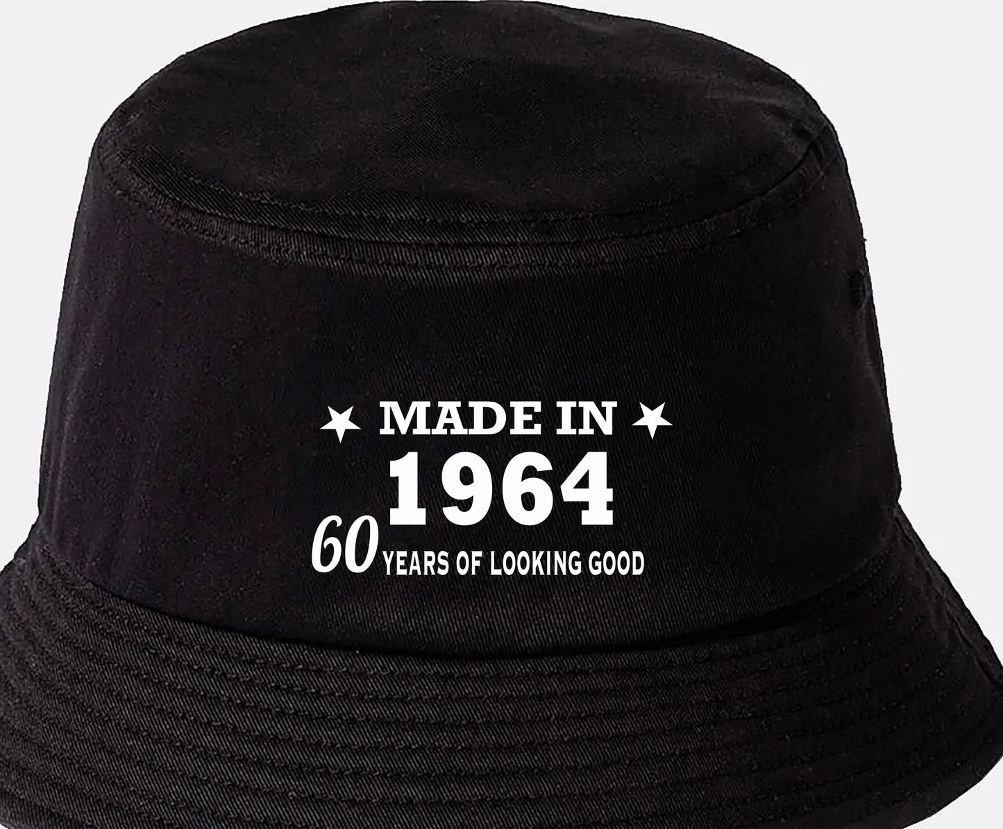 Totally Awesome Made In 1964 Bucket Hat 60th Birthday Age 60 Men & Ladies