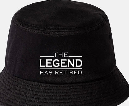 The Legend Has Retired Gift for Men Ladies Retirement Present Bucket Hat
