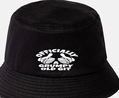 Officially A Grumpy Old Git Bucket Hat Birthday Men