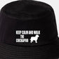 Keep Calm & Walk The Cockapoo Bucket Hat Dog Lovers Gift for Men & Ladies