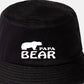 Papa Bear Bucket Hat Father's Day Birthday Gift for Men