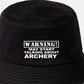 Warning May Talk About Archery Bucket Hat Archers Gift for Men & Ladies