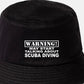 Warning May Talk About Suba Diving Bucket Hat Gift for Men & Ladies