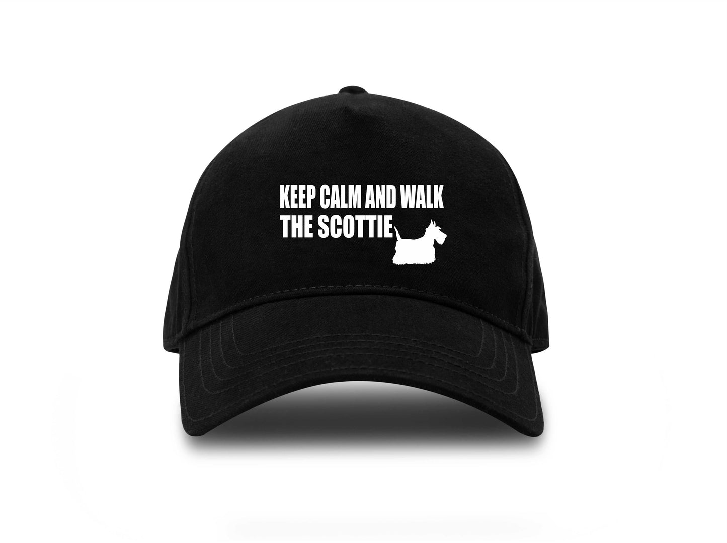 Keep Calm & Walk Scottish Terrier Baseball Cap Dog Lovers Gift For Men & Ladies