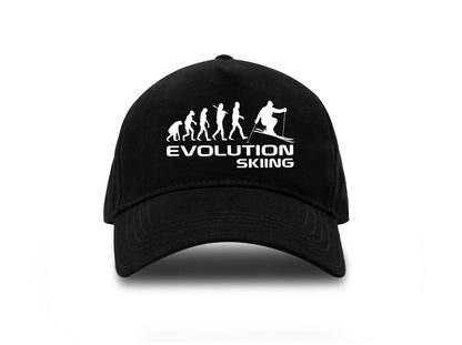 Evolution Of Skiing Baseball Cap Winter Sports Birthday Gift Unisex