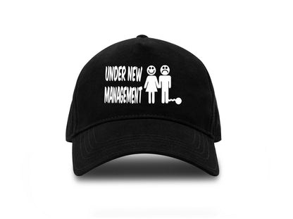 Under New Management Baseball Cap Funny Stag Night Gift For Men