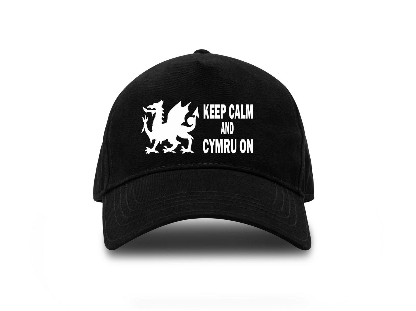 Keep Calm & Cymru On Baseball Cap Welsh Birthday Gift For Men & Women