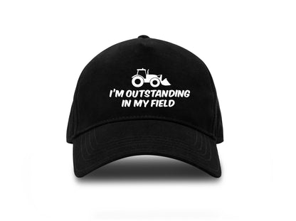 Outstanding In My Field Baseball Cap Farmers Birthday Gift For Men & Ladies